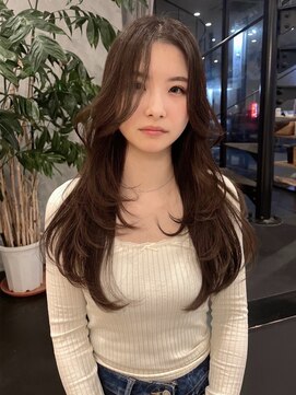 ラヴィズム 長岡店(LUVISM) 韓国/顔周りレイヤー/ダブルカラー/ベージュ/前髪新潟長岡宮関