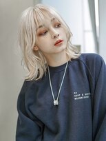 ギークス(GEEKS)&nbsp;【GEEKS渋谷】ホワイトブリーチ/冬カラー/ハッシュカット/ウルフ