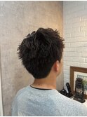 MEN’S HAIR/スパイキーショート/サーフカール/刈り上げ/印西市
