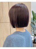 "髪質改善" 地毛風ストレート × mini bob