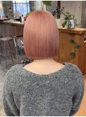 ペールピンク×ボブ【赤堀友哉】