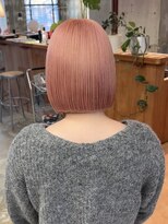 ヤーン(yarn.)&nbsp;ペールピンク×ボブ【赤堀友哉】
