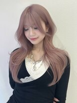 ゲーム 梅田(GAME) ケアブリーチ2回/レイヤーカット/ピンクベージュ