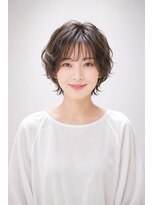 エートス(ethos) 三好市美容室大人可愛いひし形ショート×透け感パーマ