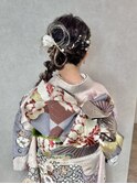 【奈佳子】成人式サイド編み下ろし