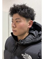 バランス ハレまち通り岡山駅前店(balance.)&nbsp;無造作スパイキーショートパーマ