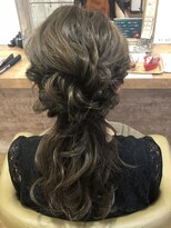 ナンプウ(Nanpu) 《Nanpu》ハーフアップ風ふわふわダウンスタイル