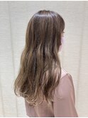 オトナカラー×ロングヘア×波ウェーブ