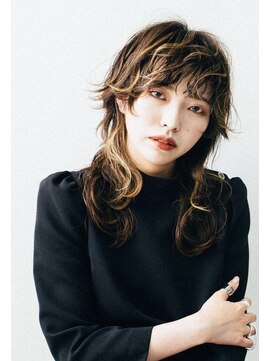 エール(a:le) ウルフヘア ハイライトデザインカラー