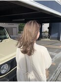極細シークレットハイライト×ラテベージュ