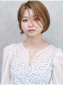 大人美人シースルーショートヘア