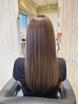 ヘアサロン フラット(hair salon flat) 柔らか質感大人可愛いツヤ髪ストレート髪質改善ロング