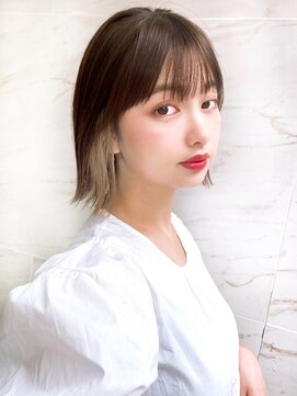 オーロ 緑地公園店(ORO) *マスク映えインナーボブ/切りっぱなし/タッセルカット