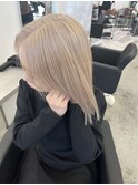 髪質改善ホワイトベージュ
