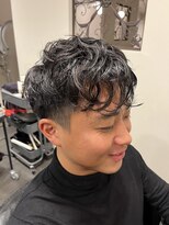 ヘアーアンドメイクアップ ケー インターナショナル 神楽坂(Ke' International)&nbsp;スペインカール風 メンズパーマ 刈り上げパーマ スペインカール