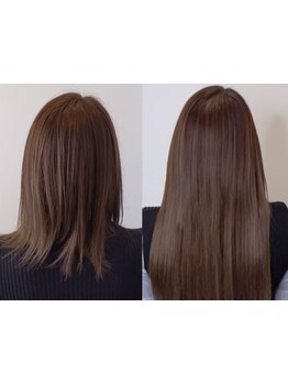 【高級人毛使用】良質なシールエクステで自然に馴染む、違和感ナシの仕上がりを実現！イメチェンにも◎