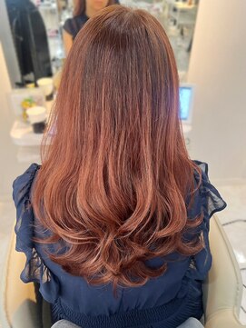 マリアバイアフロート(Maria by AFLOAT) 【山田】白髪ぼかしハイライトレイヤーピンクベージュ30代40代