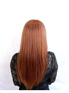 サラ ビューティ サイト 春日(SARA Beauty sight) オレンジ/暖色/ロング/髪質改善