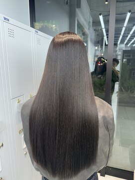 ビューブルー 亀戸錦糸町(VIEW BLUE) 美髪カールシアーカラーピンクブラウンエアリーロングセミディ