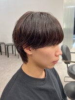 エルマーク 天王寺(L-MARK) 黒髪マッシュナチュラルマッシュメンズヘア韓国ツーブロック