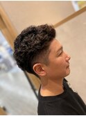 宮城リョータ風　スパイラルパーマ