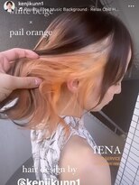イエナ 渋谷(IENA)&nbsp;デザインカラーケアブリーチダブルカラーベージュオレンジカラー
