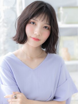 モッズヘア 越谷(mod's hair) アースカラー大人可愛い切りっぱなし小顔ボブc6越谷10代20代30代