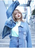 【GEEKS渋谷】透明感/大人可愛い/ハイトーン/ブリーチ/夏カラー