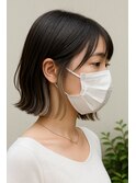 ボブカット＊イヤリングカラー