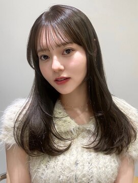 ノイ 銀座(noi) 顔周りレイヤーカットロングレイヤーボブ韓国ヘアハッシュカット