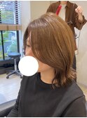 ブリーチなしでつくる柔らかベージュカラー