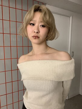 ペレ 原宿(PELE) 着物ヘア/大人ガーリー/ダークアッシュ/似合わせカット/原宿