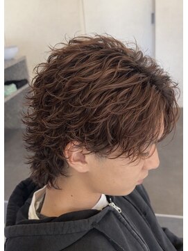 エッジ(EDGE) 大分メンズ刈り上げマッシュ波巻きスパイラルパーマスタイル