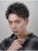 【リバースアッパーショート】ツーブロック刈り上げ爽やかヘア