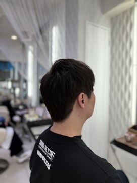 クオリス 赤塚店(QUALIS) ◎メンズ短髪パーマなし好印象ナチュラルショートスタイリング