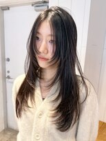 アルバム 銀座(ALBUM GINZA)&nbsp;ロング顔周りレイヤー美髪韓国ヘア_ba549231