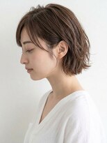 アプリール 北見(Aprire)&nbsp;大人女性レイヤーショートボブ小顔外ハネスタイルハイライト