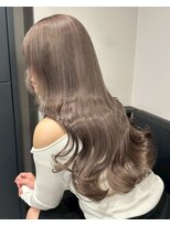 ベレーザ 川越(Beleza)&nbsp;ba17055_ミルクティーベージュハイトーンカラー艶髪ワンホンヘア