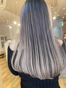 アヴァンス 京橋店(AVANCE) 【３D技術】コントラストエアタッチバレ×ホワイトベージュ