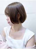 【morio成増】かわいいナチュラルボブ&ブランジュ春カラー