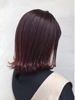 リィリ バイ ロダット 横浜(rili by LODAT) ピンクパープル×外ハネスタイル【rili横浜】