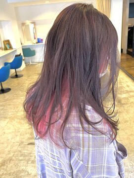 コード(Chord) 大人可愛いふんわりレイヤー、コットンピンク☆［谷合］