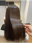 髪質改善トリートメント×ナチュラルブラウン