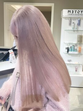 ベレーザ 渋谷(BELEZA) ba469_グレーベージュピンクプラチナベージュノンジアミンカラー