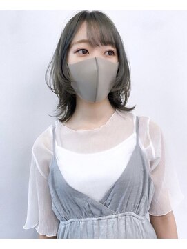 モアナバイヘッドライト 綱島店(Moana by HEADLIGHT) #ウルフカット#ミディアムレイヤー#オリーブ