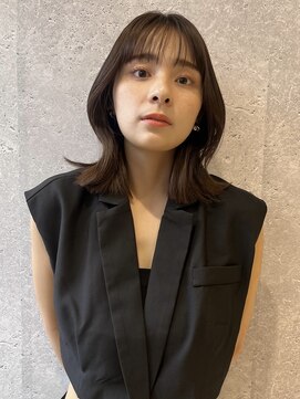 アース 三軒茶屋店(HAIR&MAKE EARTH) 三軒茶屋_レディース_セミロング_コテ巻き_くびれ巻き_ブラウン