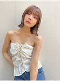 ブラウンアッシュ×ハイライト