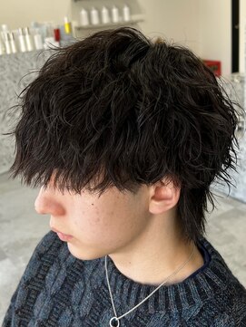 レボ 神宮寺店(Revo) マッシュウルフ×波巻きスパイラル