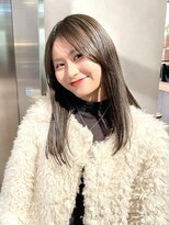 ディッセンバー 渋谷(December)&nbsp;【December】冬モテカラー×ブリーチなし透明感グレージュ◎