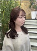 ワンカラーでピンクブラウン